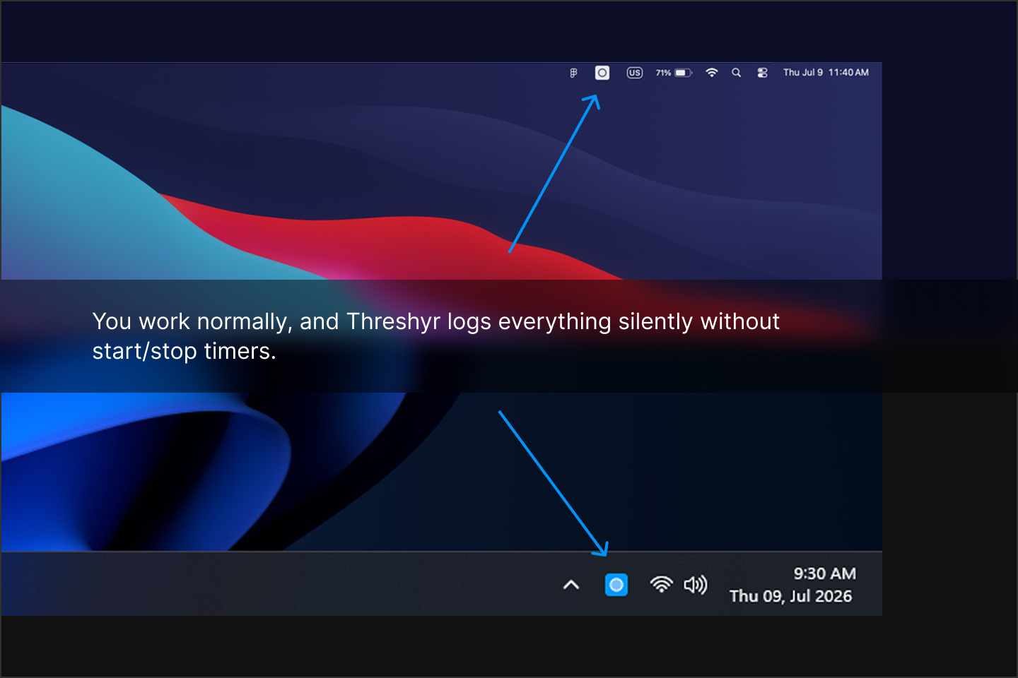 Threshyr Silent Background Activity Capture