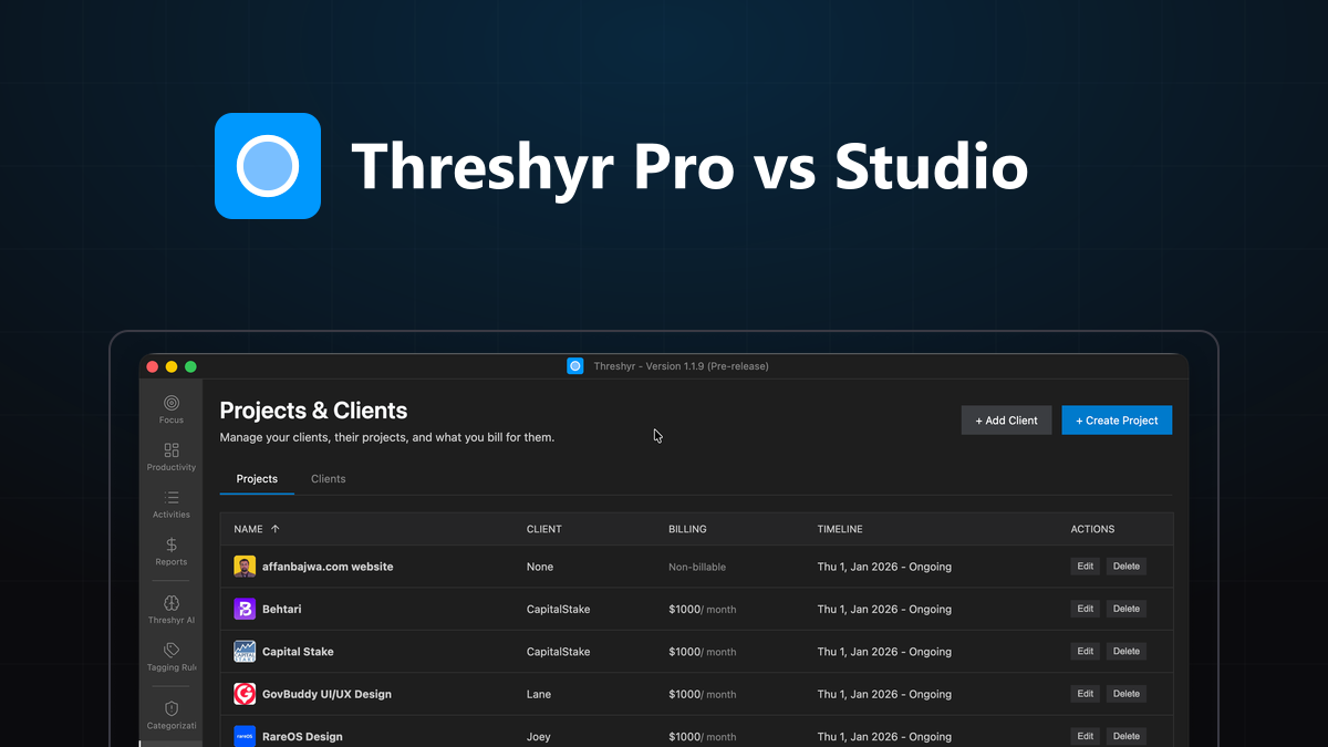 Threshyr Pro vs Threshyr Studio: Which Edition Fits Your Workflow?