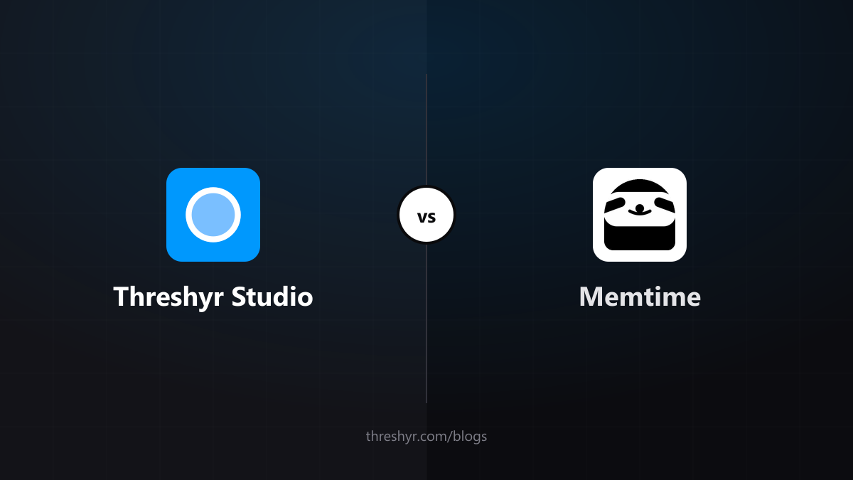 Threshyr Studio vs Memtime: Two Offline Automatic Trackers, Compared